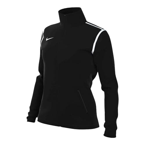Image of Nike FJ3024-010 W NK DF PARK20 TRK JKT K R Jacket Women's BLACK/WHITE/WHITE Size XS