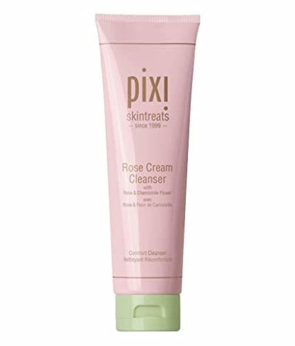Image of Pixi Rose Cream Cleanser | Mineral Rich Soothing & Gentle Cleanser | Rose Flower Oil Moisturizes | Cleanses without Stripping | Suitable For Sensitive Skin | 4.57 fl oz/ 135ml