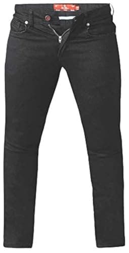 Image of Brooklyn Clothing CLAUDE-KS-D555 Tapered Fit Stretch Jeans in Black in 44S