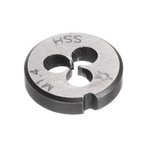 Image of sourcing map Round Threading Dies, Metric M1.4 x 0.3 Thread (Right Hand), High Speed Steel (HSS) Screw Cutting Die Repair Tool