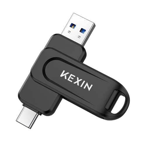 Image of KEXIN USB C Stick 32GB USB 3.0 OTG, up to 100MB/s, Dual USB Type-C & USB-A Ports, Memory Stick for Mobile Phone, iPhone 15/16/17, Tablet, Car, PC