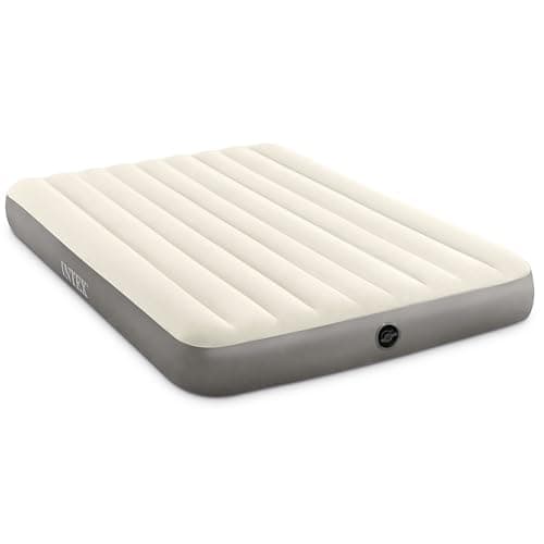 Image of Intex 64103E Dura-Beam Standard Single-High Air Mattress: Fiber-Tech - Queen Size - 10in Bed Height - 600lb Weight Capacity - Pump Sold Separately