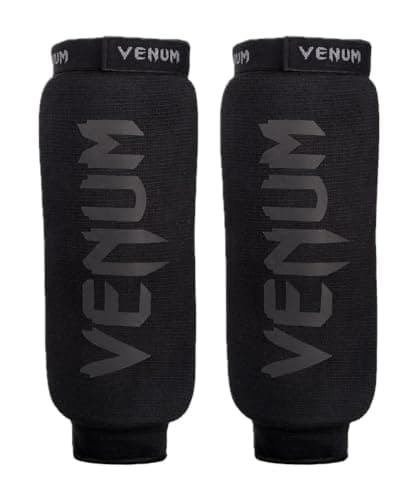 Image of Venum, Kontact Shin Guards Without Foot, Men's, S, Black/Black