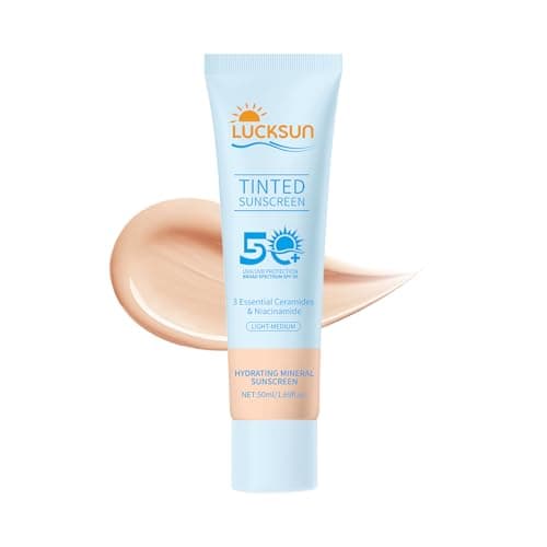 Image of Tinted Mineral Sunscreen SPF 50-2-in-1 Makeup & Sunscreen for Natural Glow, Broad Spectrum Protection + Skincare Benefits All Skin Types, Korean Skincare (50ml) (Number 1)