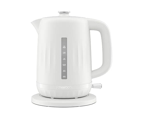 Image of Kenwood Ripple Kettle ZJP06.000WH, Electric Kettle with 360° Swivel Base, Water Level Indicator, Cord Storage, Boil-Dry Protection, removable Filter, Capacity 1.5L, 3000W, Pure White