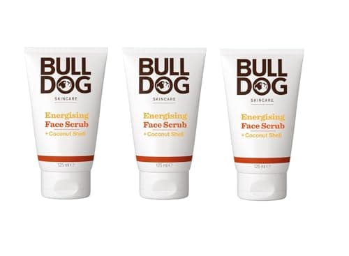 Image of Bulldog Skincare Energising Face Scrub for Men, 125ml x 3