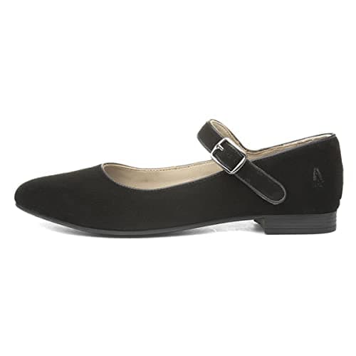 Image of Hush Puppies Women's Melissa Strap Mary Jane Flat, Black, 7 UK