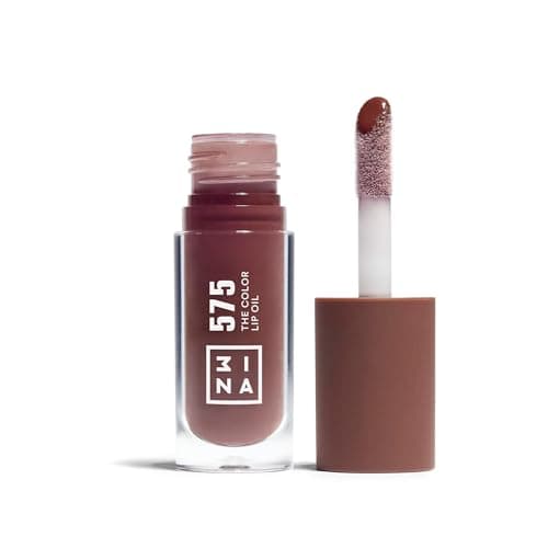 Image of 3INA MAKEUP - The Color Lip Oil 575 - Coffee brown Lip Gloss with 24h Hydration & Hyaluronic Acid - Lipstick & Lip Balm