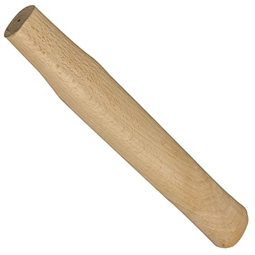 Image of Dapetz ® Club Hammer Handle - 255mm (10") Replacement Beech Hardwood Lump Hammer Premium Knot-Free Beech with Turned and Sanded Traditional Pattern Handle