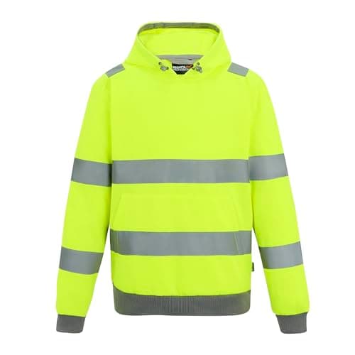 Image of Regatta Professional Mens Contract Hi-Vis Pro Hoodie, Yellow, XL UK