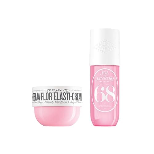 Image of Sol de Janeiro Collagen Boosting Beija Flor Elasti-Cream, 240ml & Cheirosa '68 Hair and Body Fragrance Mist, 240ml
