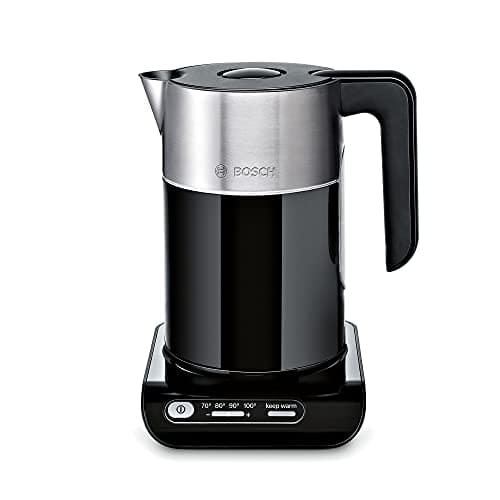 Image of Bosch Styline TWK8633GB Variable Temperature Cordless Kettle, 1.5 litres, 3000W - Black