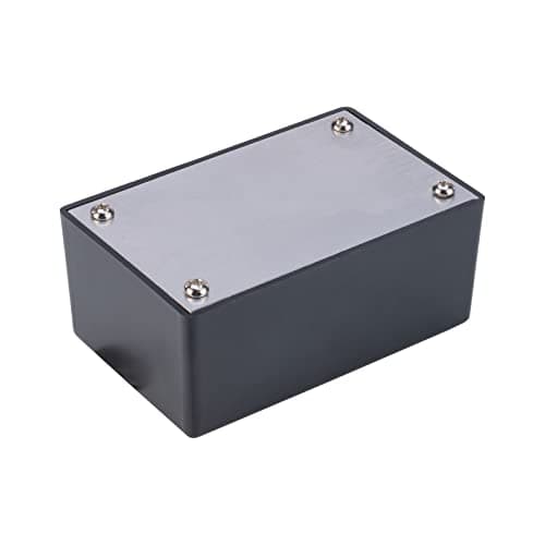 Image of R-TECH 301935 ABS Project Box Alum. Lid Black 53 x 83 x 35mm