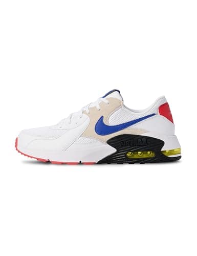 Image of Nike Air Max Excee U, Men's Running Shoe Running Shoe, Bianco White Hyper Blue Brt Cactus Track Red, 5.5 UK (38.5 EU)