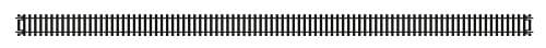 Image of Hornby R603 OO Gauge Long Straight Track - Extra Track Pieces for Model Railway Sets, Model Train Track Pieces - Scale 1:76