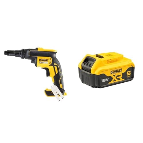 Image of Dewalt DCF622N-XJ Self Drilling TEK Screwdriver Bare Unit, 18 V, Yellow/Black + DEWALT Battery