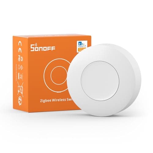 Image of SONOFF SNZB-01P Zigbee Wireless Switch, 2 Way Control Supports to Create Smart Scenes, Trigger The Connected Devices on eWeLink APP, 5 Years Battery Life, Requires Zigbee Hub