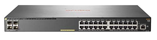 Image of HPE Aruba 2930F 24G PoE + 4SFP - Switch - C3 - Managed - 24 x 10/100/1000 (PoE +) + 4 x Gigabit SFP (uplink) - Rack mountable - PoE + (370 W), gray