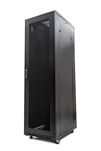 Image of 600×1000 19”TELECOMM & NETWORKING ENLOSURE, FLOOR STANDING RACK MOUNT, DATA RACK CABINET WITH LOCKABLE DOORS, REMOVABLE SIDE PANELS BY LMS DATA (42u)