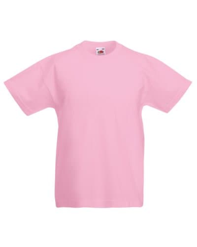 Image of Fruit of the Loom Girls Iconic T-Shirt (5-6 Years) (Light Pink)