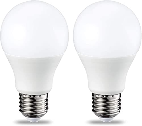 Image of Amazon Basics LED E27 Edison Screw Bulb, 8.5 W (Equivalent to 60W), CRI80, Warm White, Dimmable - Pack of 2