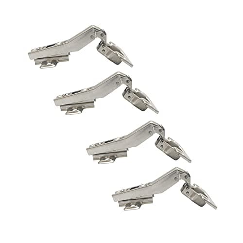 Image of LIKERAINY 45 Degree Hinge Ø 35mm Without Damper for Special Corner Door Hinges for Cabinet Cupboard Wardrobe Folding Angular Doors Pack of 4