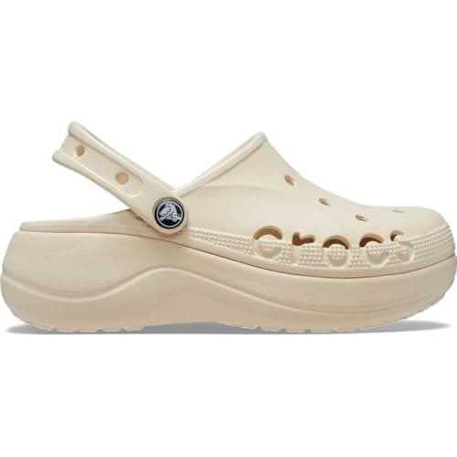 Image of Crocs Baya Platform Clog Winter White Size 3 UK Women