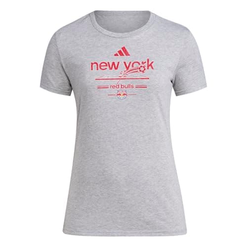 Image of adidas Women's New York Red Bulls Vintage World Pre-Game Short Sleeve T-Shirt