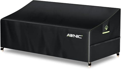 Image of AWNIC Garden Sectional Sofa Cover Outdoor Sofa Cover 3 Seater Garden Furniture Covers Waterproof Outdoor Sofa Covers UV-resistant 220x85x61/71cm