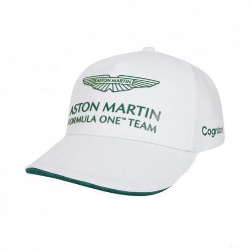 Image of F1 Aston Martin Cognizant Formula One Team, 2022, team baseball cap, white, adult one size, official merchandise