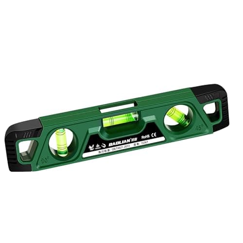 Image of flintronic Spirit Level Magnetic, 230mm Level Tool, with 3 Bubble 45°,90°,180°, Shock Proof Torpedo Level, Lightweight Portable, for Accurate Leveling