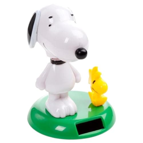 Image of Puckator Peanuts Snoopy & Woodstock Solar Pal - Home Office Table Desk Dashboard Car Decor Decoration - Gift Ideas - Gifts For Teenage Old Boy Girl Dad Mums - Powered KIds Toys Toy Figure Figures