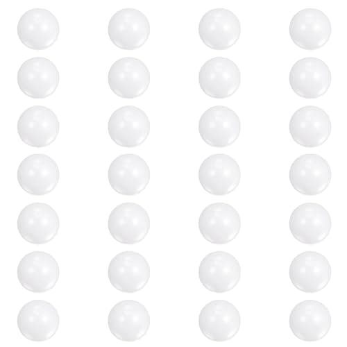 Image of sourcing map 28pcs Ceramic Bearing Balls 3mm Diameter ZrO2 Zirconium Oxide Solid Ball G10 Precision Balls, White