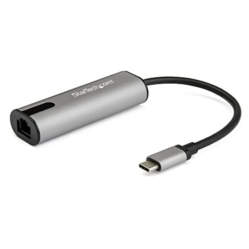 Image of StarTech.com 2.5GbE USB C to Ethernet Adapter NBASE-T NIC - USB 3.0 Type C 2.5/1 Gigabit/100 Mbps Multi Speed Network/ USB 3.1 Laptop to RJ45/LAN Thunderbolt 3 Compatible/MacBook Pro Surface (US2GC30)