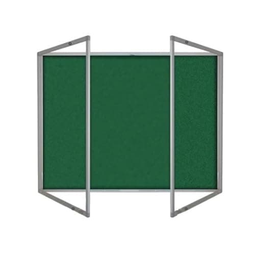 Image of Display Boards Direct Tamperproof Lockable Noticeboard Green Felt 1700mm x 700mm(WxH)