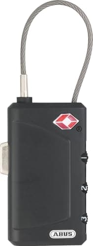 Image of ABUS TSA Lock 148TSA/30 - Cable Lock for Luggage Security with 3-Digit Numerical Code - for suitcases, Bags, rucksacks