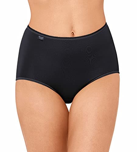Image of Sloggi Women's Basic+ Maxi Brief 3 Pack, Black, 30