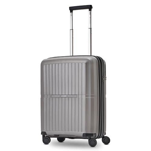 Image of Collection 01 Item, Grey - Coffee Metallic, Koffer S (55 cm) erweiterbar, Hard Trolley with Swivel Wheels
