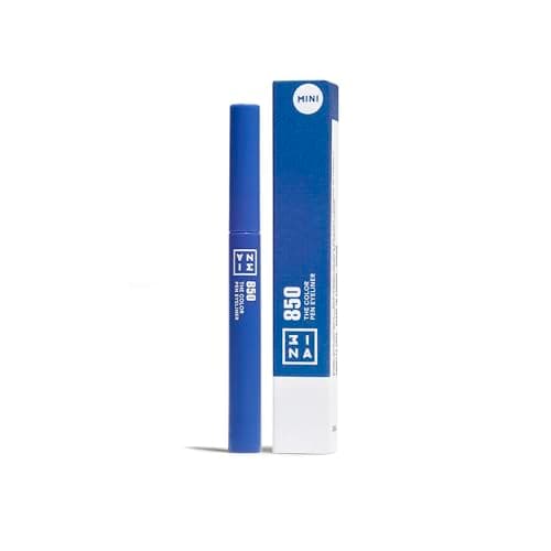 Image of 3INA MAKEUP - The Color Pen Eyeliner 850 (Mini) - Blue Liquid Eyeliner 14h Longwear - Travel Size Matte Liner Sensitive Eyes