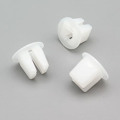 Image of VVO Fasteners Plastic Tailgate Lining Clips and Boot Lid Lining Clip, White (Pack of 10)