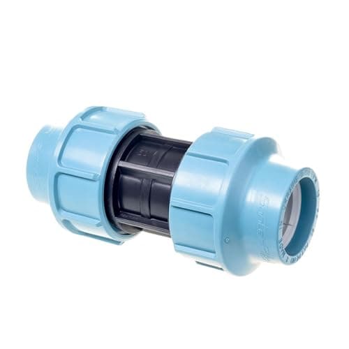 Image of "Santephplast MDPE 32mm Straight Coupler, 16PN Compression Fitting"
