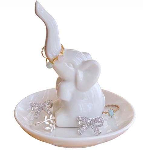 Image of Titanape Elephant Birthday Gifts for Women, Elephant Ring Holder for Jewelry, Living Room Bathroom Home Decoration Ornaments, Christmas Mum Gifts for Female Friends Sister Wife Daughter