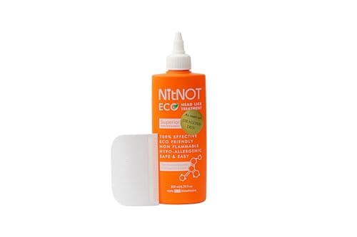 Image of NitNOT head lice treatment 200ml Guaranteed 100% kills all head lice and eggs - any age - easy and safe to use