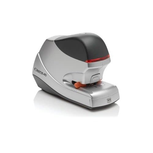 Image of Rexel Optima 45 2104454EU Electric Stapler 45 Sheet Capacity 24 x 15 x 9.5 cm Silver/Black