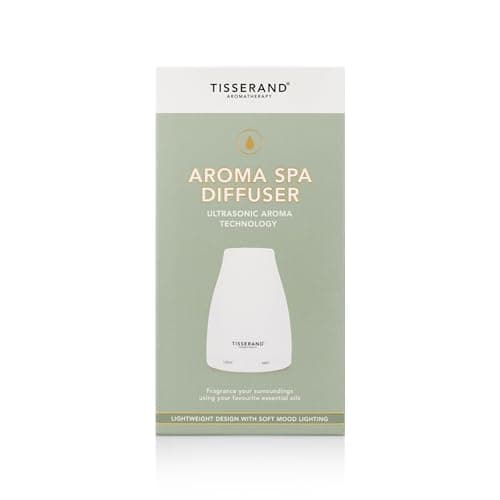 Image of Tisserand - Aroma Spa Diffuser - Elegant Ultrasonic Aromatherapy Oil Diffuser with Lighting Control - 100ml Capacity Essential Oil Diffuser