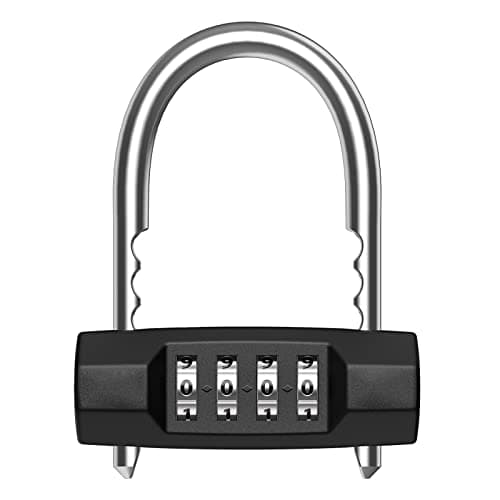 Image of [Upgraded] Brifit Combination Padlock, 4-Digit Combination Lock, Outdoor Weatherproof Combination Locks Padlock, Adjustable Hook, Outdoor Heavy Duty Waterproof for School, Gym Locker, Shed, Garage
