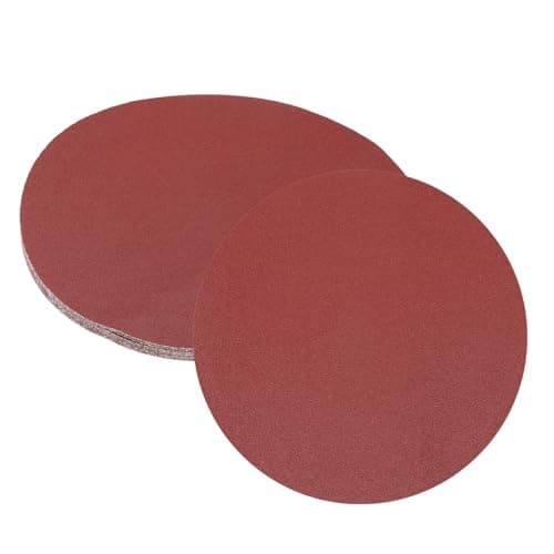 Image of sourcing map 12pcs 250mm PSA Sanding Discs, 80 Grits Aluminum Oxide Self Adhesive Stick Back Sandpapers, No-Hole Round Wet/Dry Sander Papers, Sand Auto Car Paint, Wood, Metal