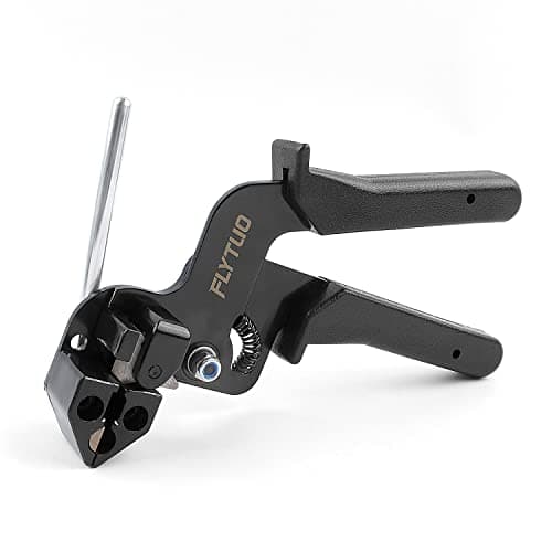 Image of Flytuo Stainless Steel Cable Tie Gun: Metal Zip Tie Tightener, Tensioning and Cutting Tool for Heavy-Duty Stainless Steel Cable Ties, Ideal for Secure Fastening