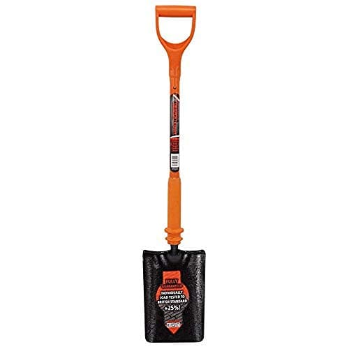 Image of Draper 75173 Expert Trenching Shovel Fully Insulated and Solid Forged, Orange,Black