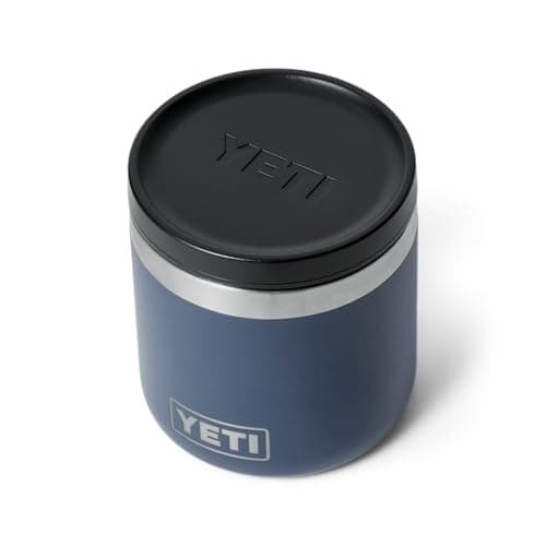 Image of YETI Rambler Food Jar, Vacuum Insulated Stainless Steel Container with Leakproof MagVent Lid, Navy, 8 oz (237 ml)